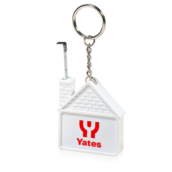 Funny House Measuring Tape Keychain