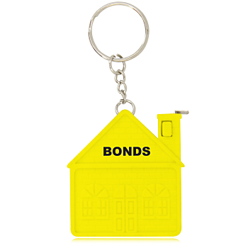 Funny House Measuring Tape Keychain