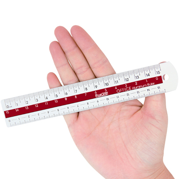 15cm Color Center Aluminum Ruler