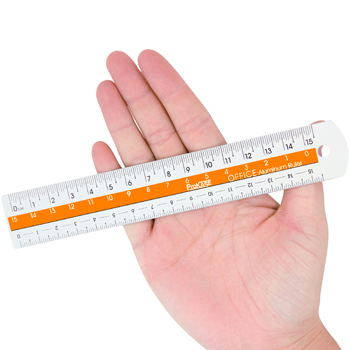 15cm Color Center Aluminum Ruler