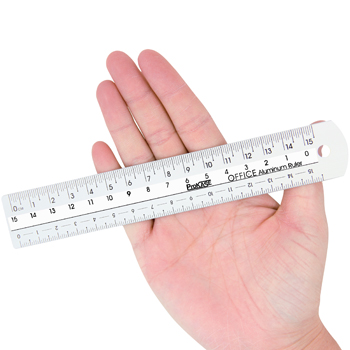 15cm Color Center Aluminum Ruler