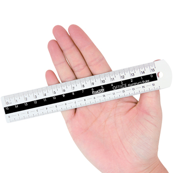 15cm Color Center Aluminum Ruler