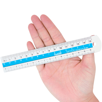 15cm Color Center Aluminum Ruler