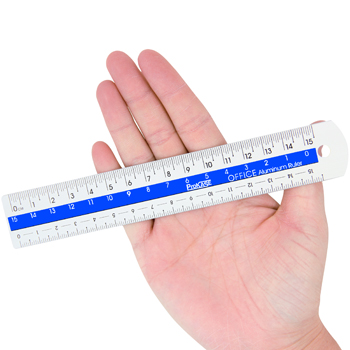 15cm Color Center Aluminum Ruler