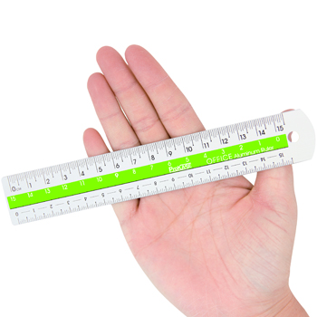 15cm Color Center Aluminum Ruler