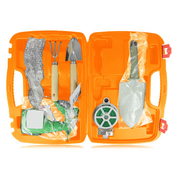 6-Piece Garden Tool Set With Case