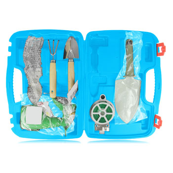 6-Piece Garden Tool Set With Case