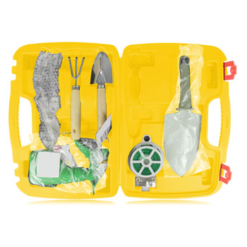 6-Piece Garden Tool Set With Case