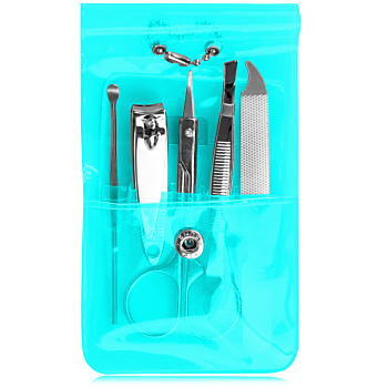 Manicure Set In Transparent Pouch