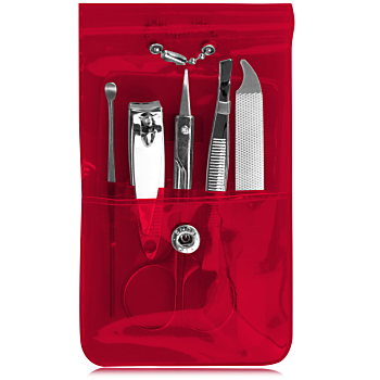 Manicure Set In Transparent Pouch