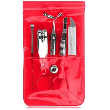 Manicure Set In Transparent Pouch