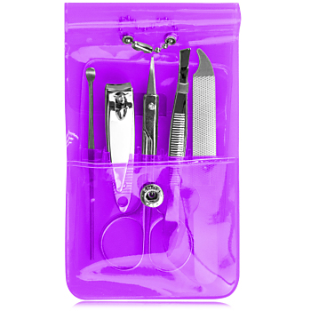 Manicure Set In Transparent Pouch