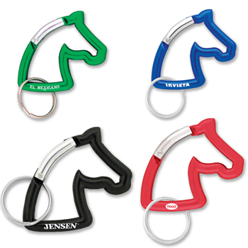 Horse Head Carabiner Keychain