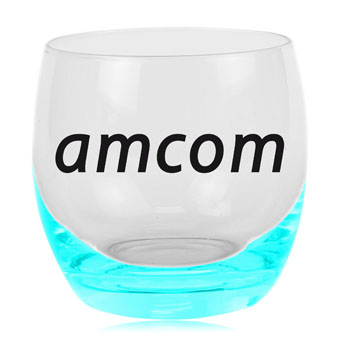 Color Rounded Glass Cup