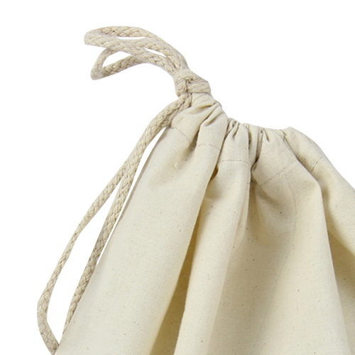 Natural Cotton Drawstring Shoe Bag