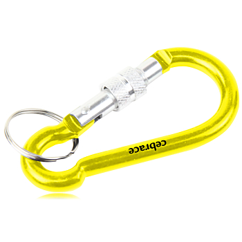 Aluminum Locking Clip Carabiner Keyring