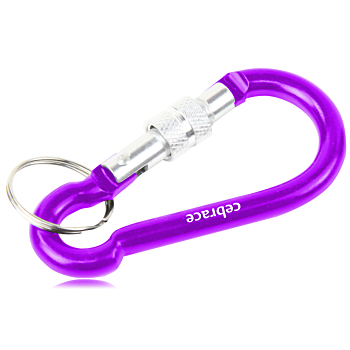 Aluminum Locking Clip Carabiner Keyring