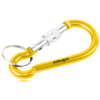 Aluminum Locking Clip Carabiner Keyring