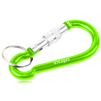 Aluminum Locking Clip Carabiner Keyring