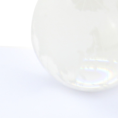 Medium Clear Crystal Globe Paperweight