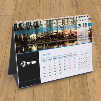 13 Page Desktop Spiral Bound Calendar