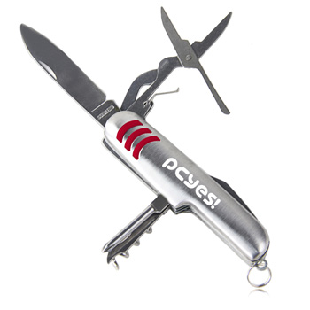 7-Tool Multifunction Stainless Steel Pocket Knife