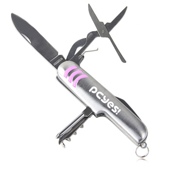 7-Tool Multifunction Stainless Steel Pocket Knife