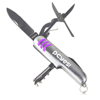 7-Tool Multifunction Stainless Steel Pocket Knife