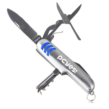 7-Tool Multifunction Stainless Steel Pocket Knife