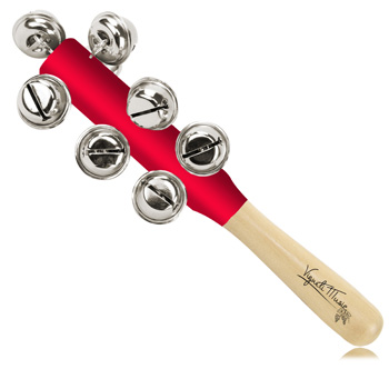 Wooden Jingle Bell Rattles Stick