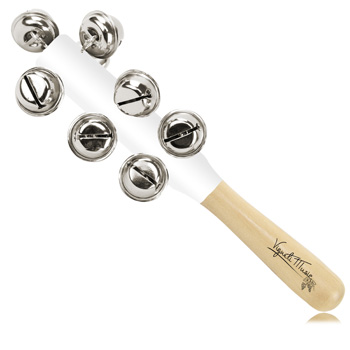 Wooden Jingle Bell Rattles Stick