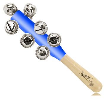 Wooden Jingle Bell Rattles Stick