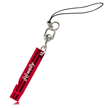 Aluminum Whistle With Key Ring