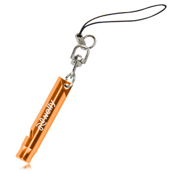 Aluminum Whistle With Key Ring