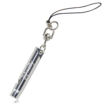 Aluminum Whistle With Key Ring