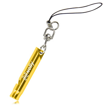 Aluminum Whistle With Key Ring