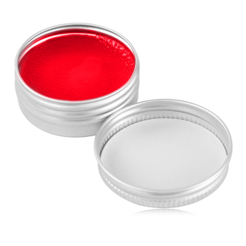 Lip Balm In Round Silver Tin