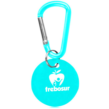 Round Carabiner Dog Tag