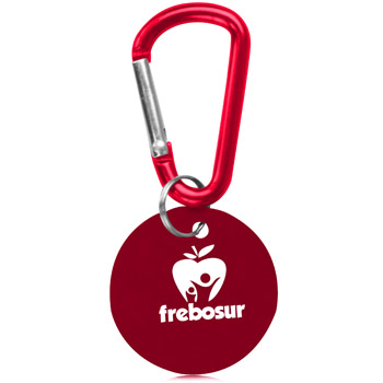 Round Carabiner Dog Tag