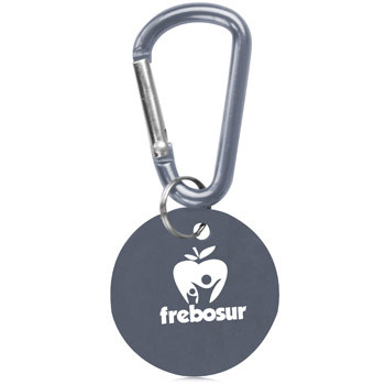 Round Carabiner Dog Tag