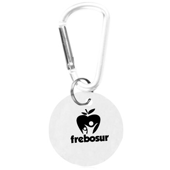 Round Carabiner Dog Tag