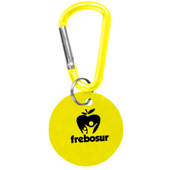 Round Carabiner Dog Tag