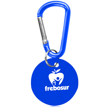 Round Carabiner Dog Tag