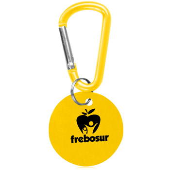 Round Carabiner Dog Tag