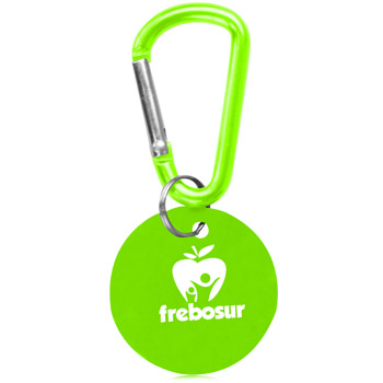 Round Carabiner Dog Tag