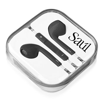 Stereo Earbud With Mic Volume Control