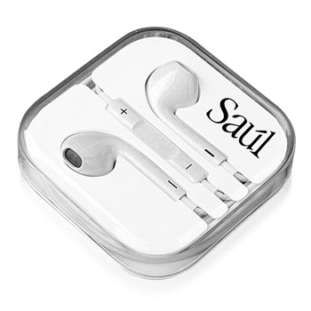 Stereo Earbud With Mic Volume Control