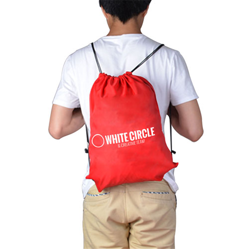 210D Polyester Custom Drawstring Backpack