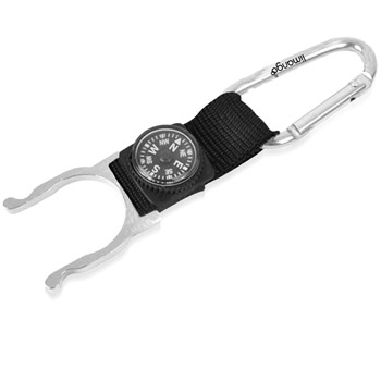 Bottle Holder Carabiner With Compass