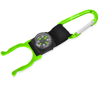 Bottle Holder Carabiner With Compass